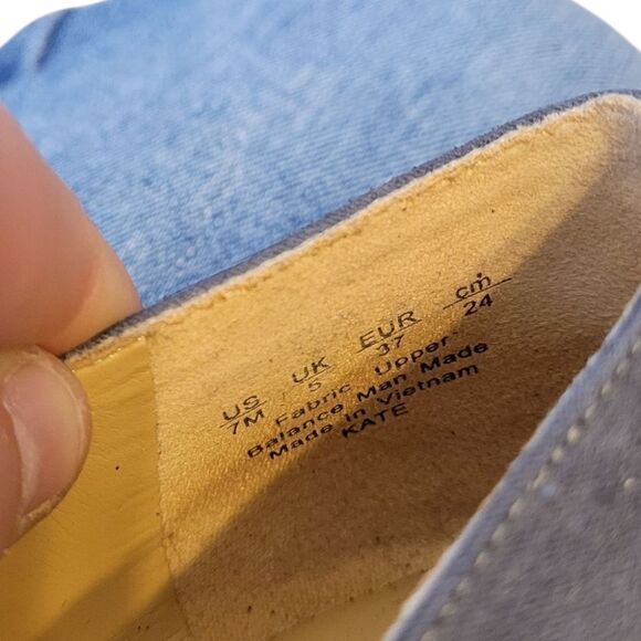 Naturalizer Women's Blue Grey Kate Faux Suede Loafers Size US 7 - Picture 5 of 5